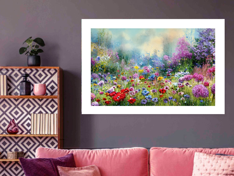Poster Colorful Meadow - Monet-Style Composition Generated by AI 151122 additionalImage 13