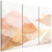 Canvas Abstract Mountains - Delicate Landscape in Honey Colors 151822 additionalThumb 2