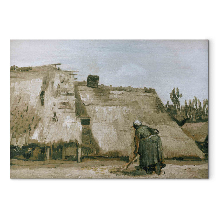 Reproduction Painting Hut with working peasant woman 152822