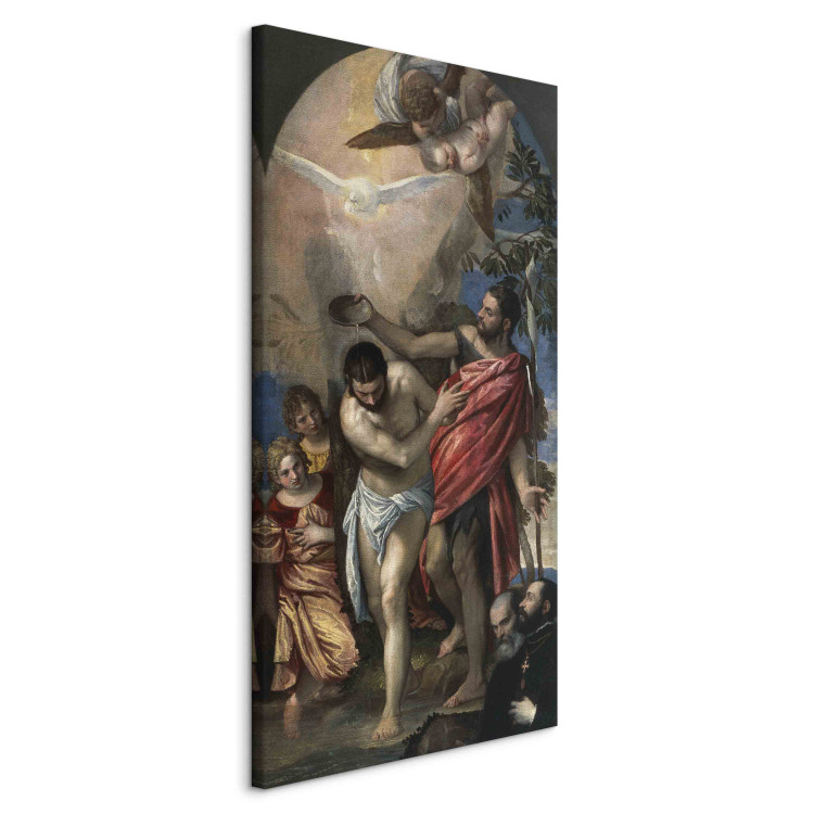 Reproduction Painting The Baptism of Christ with donor portraits of Bartolomeo Stravazino and his son Giovanni 155922 additionalImage 2