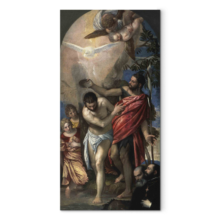 Reproduction Painting The Baptism of Christ with donor portraits of Bartolomeo Stravazino and his son Giovanni 155922 additionalImage 7