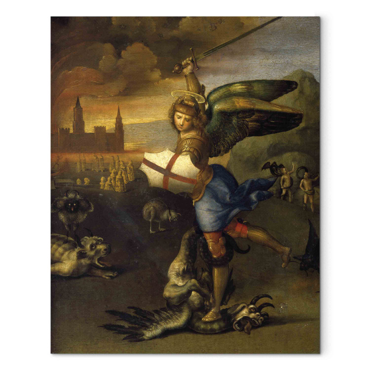 Reproduction Painting The Archangel Michael fighting with the dragon 159422