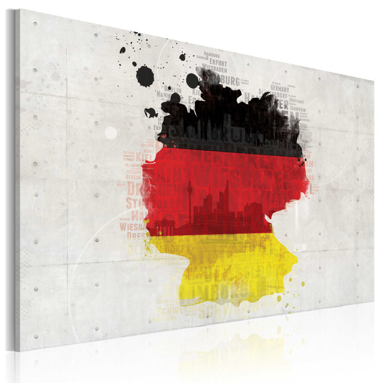Canvas Print Map of Germany 55422 additionalImage 2