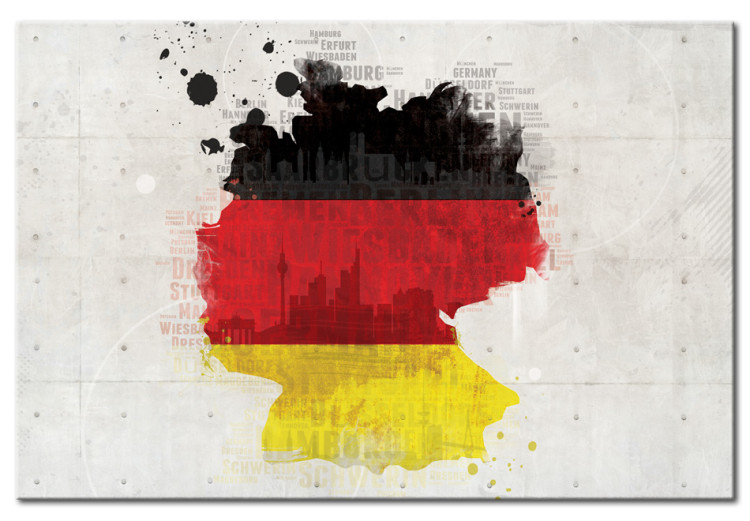 Canvas Print Map of Germany 55422