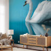 Photo Wallpaper Swan - reflection 61322