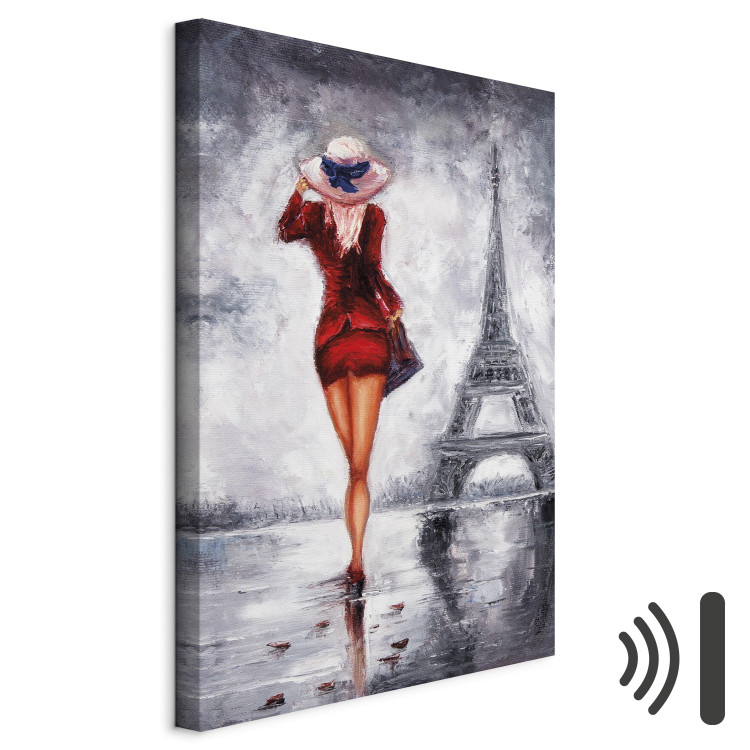 Canvas Art Print Lady in Paris 90222 additionalImage 8