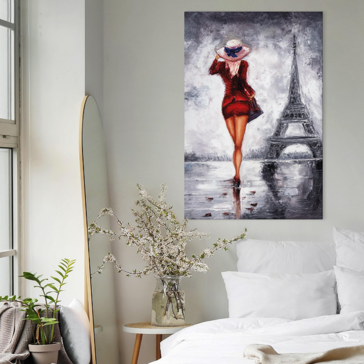 Canvas Art Print Lady in Paris 90222 additionalImage 9