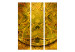 Room Divider Mandala: Golden Strength - ethnic mandala in Zen motif in golden color 98122 additionalThumb 3