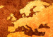 Canvas Art Print Fiery World (5-piece) - World Map in Shades of Orange 106132 additionalThumb 5
