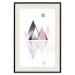 Wall Poster Road to the Summit - geometric abstraction with touches of pink and gray 114432 additionalThumb 18