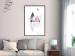 Wall Poster Road to the Summit - geometric abstraction with touches of pink and gray 114432 additionalThumb 3