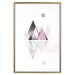Wall Poster Road to the Summit - geometric abstraction with touches of pink and gray 114432 additionalThumb 14