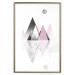 Wall Poster Road to the Summit - geometric abstraction with touches of pink and gray 114432 additionalThumb 20