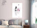 Wall Poster Road to the Summit - geometric abstraction with touches of pink and gray 114432 additionalThumb 23