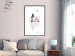 Wall Poster Road to the Summit - geometric abstraction with touches of pink and gray 114432 additionalThumb 6