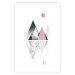 Wall Poster Road to the Summit - geometric abstraction with touches of pink and gray 114432 additionalThumb 19