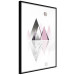 Wall Poster Road to the Summit - geometric abstraction with touches of pink and gray 114432 additionalThumb 12