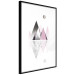 Wall Poster Road to the Summit - geometric abstraction with touches of pink and gray 114432 additionalThumb 11