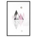 Wall Poster Road to the Summit - geometric abstraction with touches of pink and gray 114432 additionalThumb 17