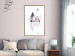 Wall Poster Road to the Summit - geometric abstraction with touches of pink and gray 114432 additionalThumb 5