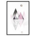 Wall Poster Road to the Summit - geometric abstraction with touches of pink and gray 114432 additionalThumb 18