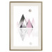 Wall Poster Road to the Summit - geometric abstraction with touches of pink and gray 114432 additionalThumb 19
