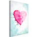 Canvas Print Love in Street Art Color (1-part) - Art of Watercolor Heart 114532 additionalThumb 2