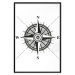 Wall Poster Compass - black and white composition with Scandinavian-style text 114632 additionalThumb 18