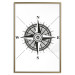 Wall Poster Compass - black and white composition with Scandinavian-style text 114632 additionalThumb 16