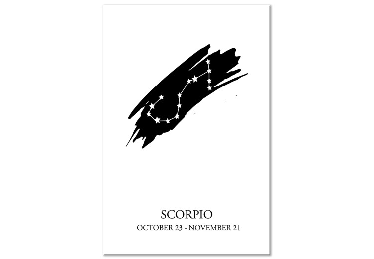 Canvas Scorpio- modern artwork depicting the sign of the zodiac 114832