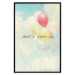 Poster Don't grow up - English text on a background of colorful balloons and sky 117032 additionalThumb 24
