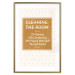 Wall Poster Cleaning Room - composition in brown pattern with English texts 117432 additionalThumb 14
