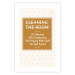 Wall Poster Cleaning Room - composition in brown pattern with English texts 117432 additionalThumb 19