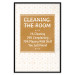 Wall Poster Cleaning Room - composition in brown pattern with English texts 117432 additionalThumb 18