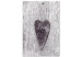 Canvas Print Love on a tree - a heart with the inscription LOVE carved on the bark 118232