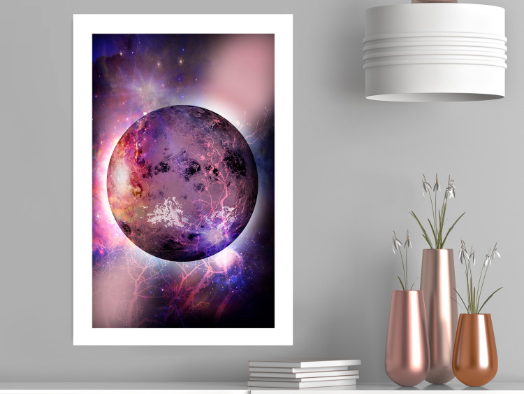 Wall Poster Unknown Planet - cosmos and stars in a unique colorful abstraction 118332 additionalImage 4