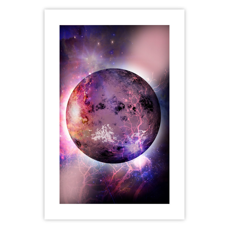 Wall Poster Unknown Planet - cosmos and stars in a unique colorful abstraction 118332 additionalImage 25