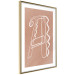 Wall Poster Stylish A - artistic abstraction in white line art in the shape of a letter 119032 additionalThumb 8