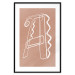 Wall Poster Stylish A - artistic abstraction in white line art in the shape of a letter 119032 additionalThumb 15
