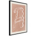 Wall Poster Stylish A - artistic abstraction in white line art in the shape of a letter 119032 additionalThumb 3