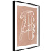 Wall Poster Stylish A - artistic abstraction in white line art in the shape of a letter 119032 additionalThumb 13