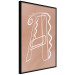 Wall Poster Stylish A - artistic abstraction in white line art in the shape of a letter 119032 additionalThumb 10