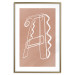 Wall Poster Stylish A - artistic abstraction in white line art in the shape of a letter 119032 additionalThumb 16