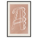 Wall Poster Stylish A - artistic abstraction in white line art in the shape of a letter 119032 additionalThumb 18