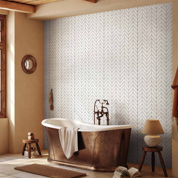 Modern Wallpaper Harmony of Patterns (Grey) 122632 additionalImage 10