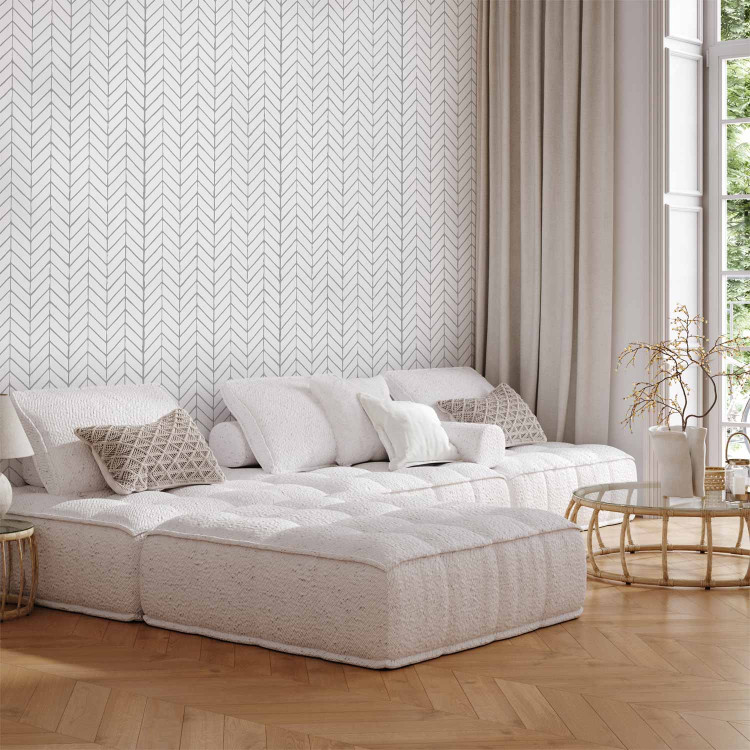 Modern Wallpaper Harmony of Patterns (Grey) 122632
