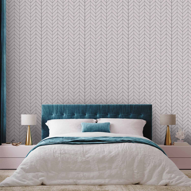 Modern Wallpaper Harmony of Patterns (Grey) 122632 additionalImage 4