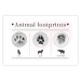 Wall Poster Paw Prints - animal paw prints with black signatures and graphics 122932 additionalThumb 19