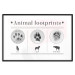 Wall Poster Paw Prints - animal paw prints with black signatures and graphics 122932 additionalThumb 15