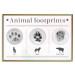 Wall Poster Paw Prints - animal paw prints with black signatures and graphics 122932 additionalThumb 16